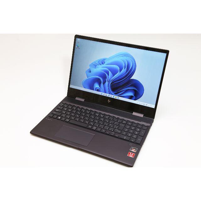 HP(ヒューレットパッカード)の【未使用に近い／Windows11】ENVY x360 15【Office付】 スマホ/家電/カメラのPC/タブレット(ノートPC)の商品写真