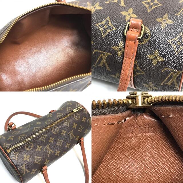 ルイヴィトン LOUIS VUITTON パピヨン26 旧型 M51366 モノグラム 筒型 ハンドバッグ モノグラムキャンバス ブラウン