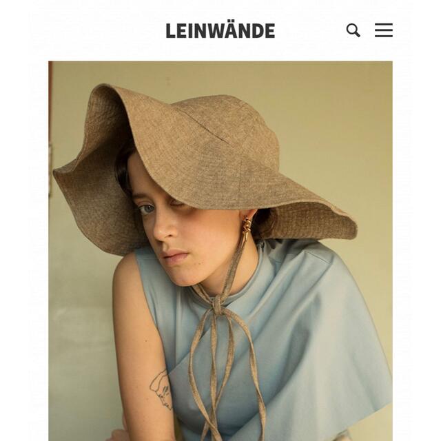 LEINWANDE ラインヴァンド　マスク付き　ハット　帽子