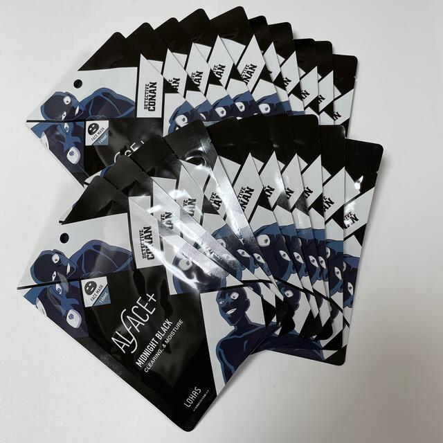 ALFACE  コナン×オルフェス　ミッドナイトブラック コスメ/美容のスキンケア/基礎化粧品(パック/フェイスマスク)の商品写真