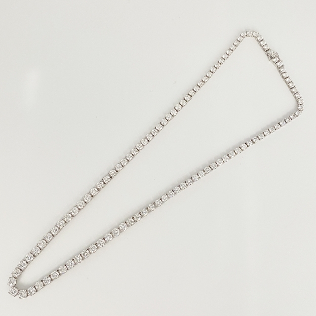 ダイヤモンド ネックレス レディースの通販 by ブランドショップ's shop｜ラクマ K18 WG ネックレス 安い最安値