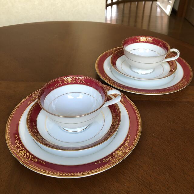 Noritake(ノリタケ)の【美品】ノリタケ ★ゴールドミア★トリオ　ペア インテリア/住まい/日用品のキッチン/食器(食器)の商品写真