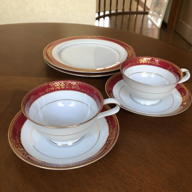 Noritake(ノリタケ)の【美品】ノリタケ ★ゴールドミア★トリオ　ペア インテリア/住まい/日用品のキッチン/食器(食器)の商品写真