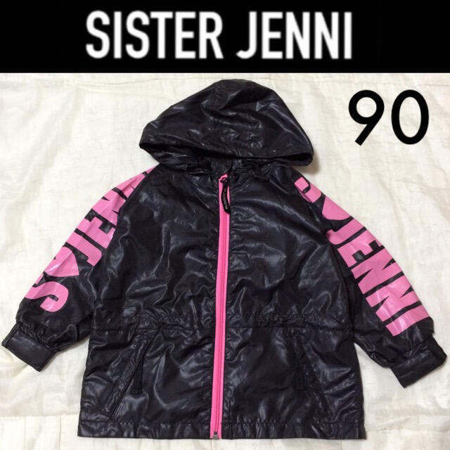 JENNI(ジェニィ)の１回着☆SISTER JENNIウィンドブレーカー黒ジャンパージェニィRONI キッズ/ベビー/マタニティのキッズ服女の子用(90cm~)(ジャケット/上着)の商品写真