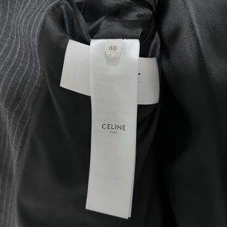 CELINE 20SS クラシックジャケット ストライプウールキャンバス