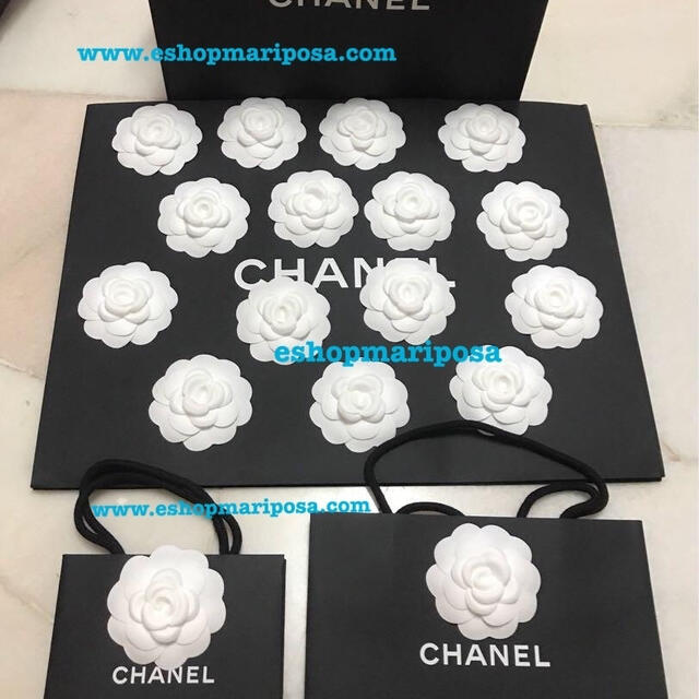 CHANEL(シャネル)のシャネル 立体カメリア 白 3Dカメリアステッカー 定番ホワイト コサージュ レディースのアクセサリー(ブローチ/コサージュ)の商品写真