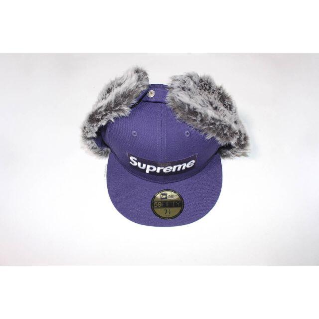 SUPREME EARFLAP NEW ERA PURPLE  7 3/8