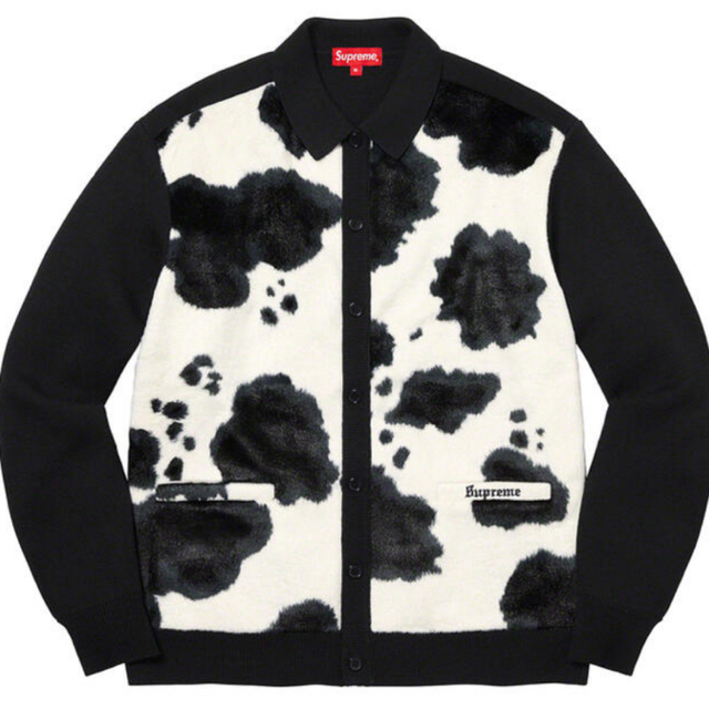 新品未開封　supreme cow print cardigan M