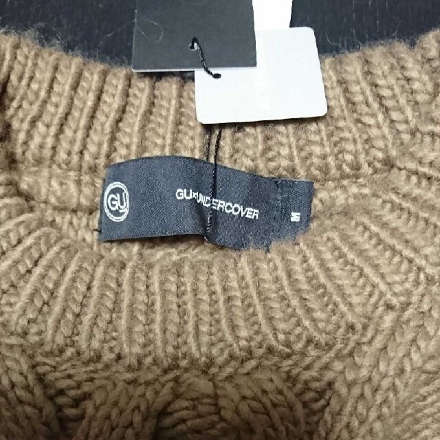 Lサイズ　ブラウン　GU×アンダーカバー　ケーブルオーバーサイズセーター