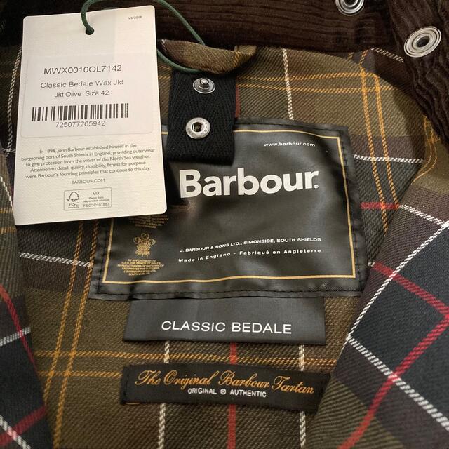 新品未使用 Barbour クラシックビデイル 42 olive