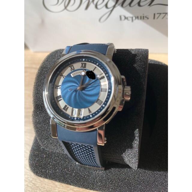 Breguet(ブレゲ)の【美品 OH済み】ブレゲ マリーンII ラージデイト（レア！ブルー色） メンズの時計(腕時計(アナログ))の商品写真