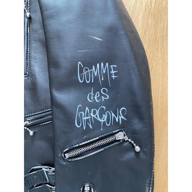 COMME des GARCONS(コムデギャルソン)の青山限定 Comme des garçons コムデギャルソン ルイスレザー  メンズのジャケット/アウター(ライダースジャケット)の商品写真