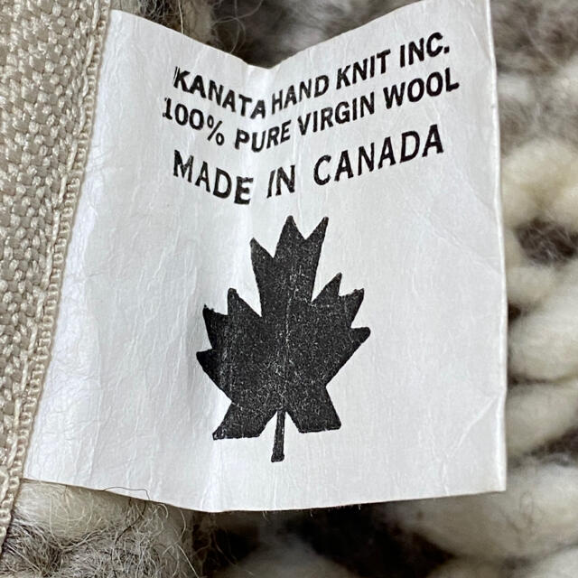 KANATA(カナタ)のKanata カウチン ニット ベスト イーグル カナダ製 総柄 厚手ニット メンズのトップス(ニット/セーター)の商品写真
