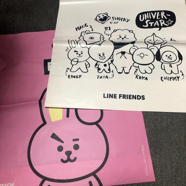 防弾少年団(BTS)(ボウダンショウネンダン)のBT21 LINE FRIENDS ショッパー セット エンタメ/ホビーのCD(K-POP/アジア)の商品写真