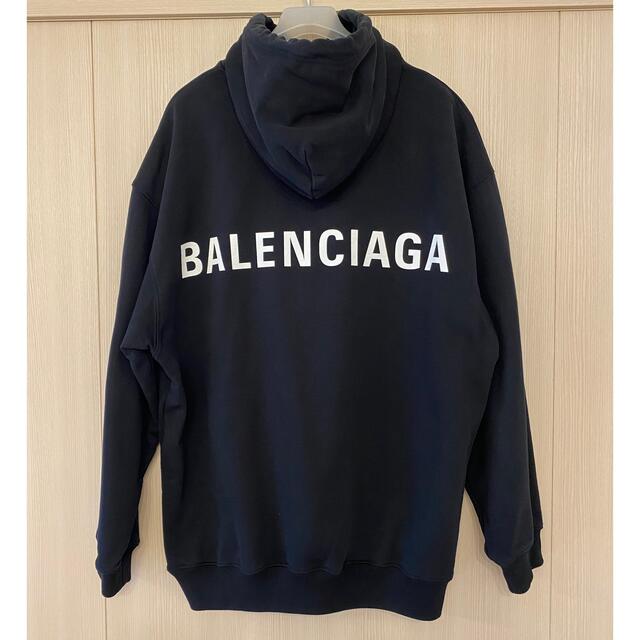 Balenciaga(バレンシアガ)のBALENCIAGA バレンシアガ　バックロゴ パーカー XLサイズ メンズのトップス(パーカー)の商品写真