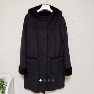 新品 ❤︎フェイク ムートン コート 黒