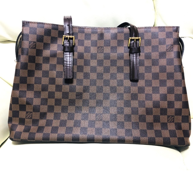最新 LOUIS ショルダーバッグ トートバック チェルシー ダミエ s極美品