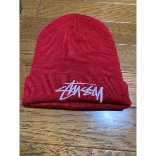 ステューシー(STUSSY)のstussy ロゴビーニー(ニット帽/ビーニー)