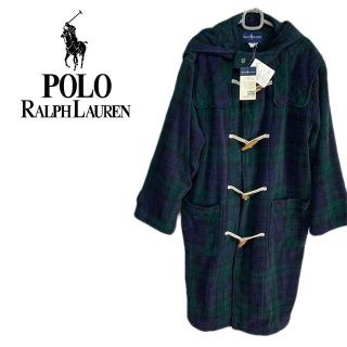 ポロラルフローレン(POLO RALPH LAUREN)の未使用タグ付き★ラルフローレン ブラックウォッチ柄 バイル地ロングダッフルコート(ダッフルコート)