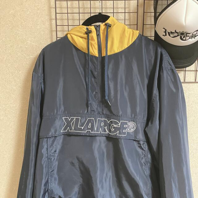 xlarge ハーフジップ　ナイロンジャケット　エクストララージ