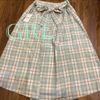 グレイル(GRL)のGRL 新品 チェックスカート(ひざ丈スカート)