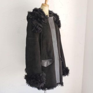 マルニ MARNI ☆ ラムレザー ムートン コート 44 伊製 ブラック | www