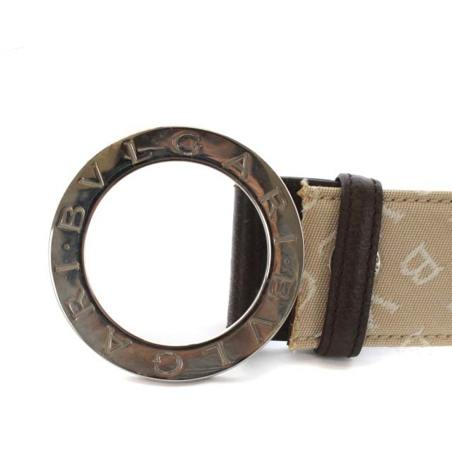 ブルガリ ロゴマニア キャンバスベルト BVLGARI ブルガリ ロゴマニアベルト アクセサリー 小物 総柄