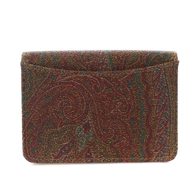 ETRO - エトロ ETRO カードケース 名刺入れ 二つ折り ペイズリー柄