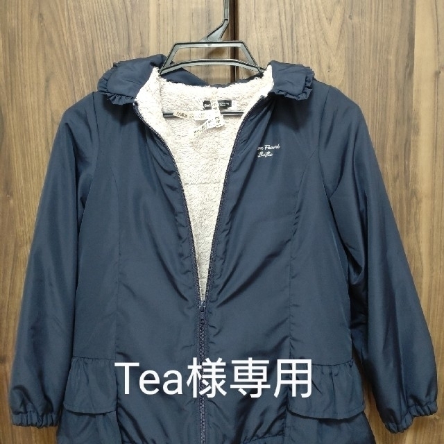 BeBe(ベベ)のTea様専用　BeBe中わたジャケット紺色140 キッズ/ベビー/マタニティのキッズ服女の子用(90cm~)(ジャケット/上着)の商品写真