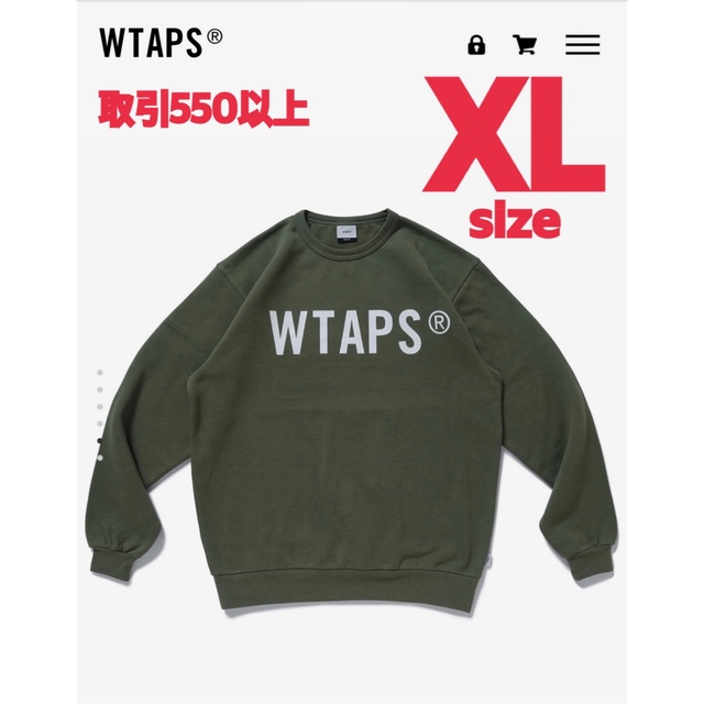 WTAPS 21FW WTVUA SWEAT OLIVE DRAB XLサイズ