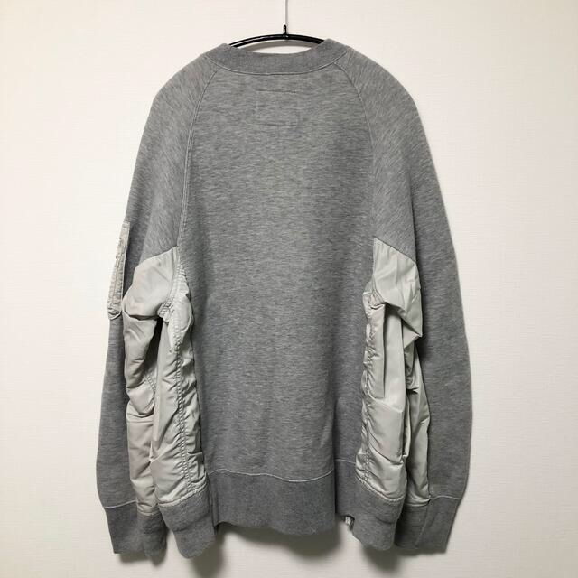 sacai  Sponge Sweat×MA-1 Pullover サイズ1