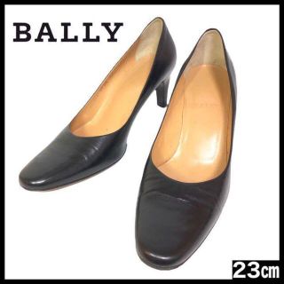 バリー(Bally)の●上品● BALLY バリー 約23cm ブラック セットバックヒール パンプス(ハイヒール/パンプス)