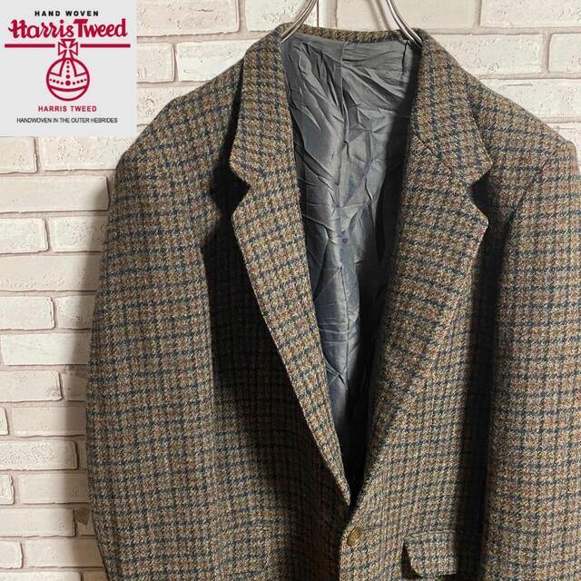 Harris Tweed - 90s 古着 ハリスツイード テーラードジャケット くるみボタン ヴィンテージの通販 by ☆割引・値下げ交渉☆