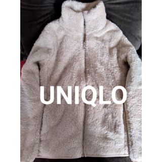 ユニクロ(UNIQLO)のユニクロ フリース　Mサイズ　ベージュ　レディース(ブルゾン)