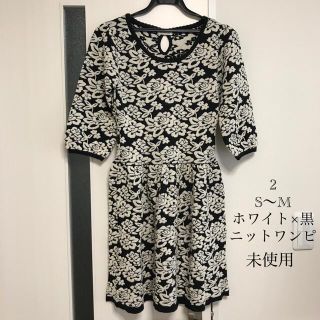 レストローズ(L'EST ROSE)のレストローズ　ニット　ワンピース　未使用品　38号 M(ひざ丈ワンピース)