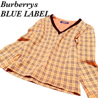 バーバリー(BURBERRY)のBurberrys バーバリーズ ノバチェック Vネック 長袖 セーター(カットソー(長袖/七分))