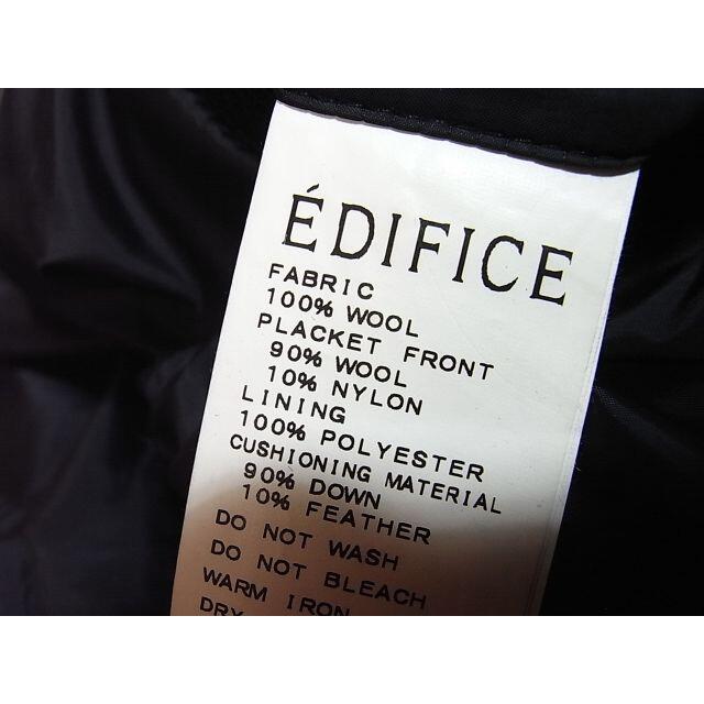 EDIFICE(エディフィス)のsize48☆美品☆エディフィス ウールダウンベスト ブラック メンズのジャケット/アウター(ダウンベスト)の商品写真