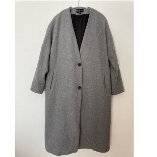 ザラ(ZARA)のZARA ノーカラーコート(ロングコート)