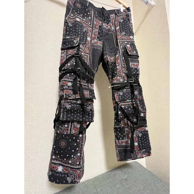 OFF-WHITE(オフホワイト)のROGIC ロジック PAISLEY PANTS ペイズリー ボンテージパンツL メンズのパンツ(ワークパンツ/カーゴパンツ)の商品写真