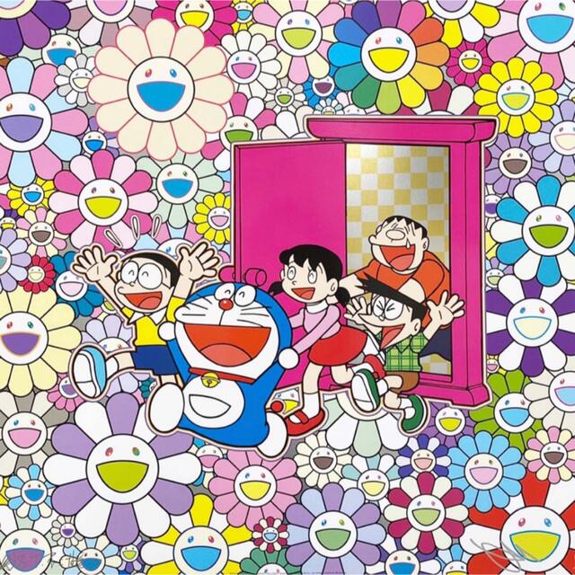 村上隆 お花ドクロ ゼロワン ポスター Takashi Murakami