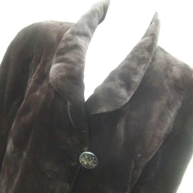インターナショナルコレクション シェアードミンク ファー 毛皮 コート ロング 3
