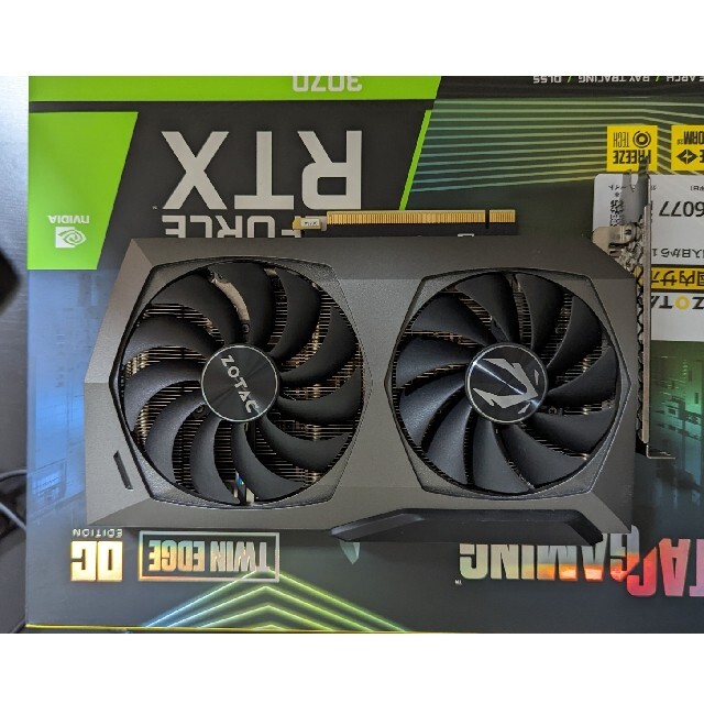 ZOTAC Geforce RTX 3070 twin edge OC 非LHRPCパーツ 最愛 - HANANOTEI