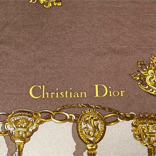 Christian Dior(クリスチャンディオール)のChristian Dior　スカーフ　大判　ディオール　カレ90　シルク　絹 レディースのファッション小物(バンダナ/スカーフ)の商品写真