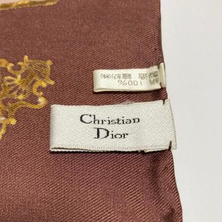 Christian Dior スカーフ 大判 ディオール カレ 90 シルク 絹