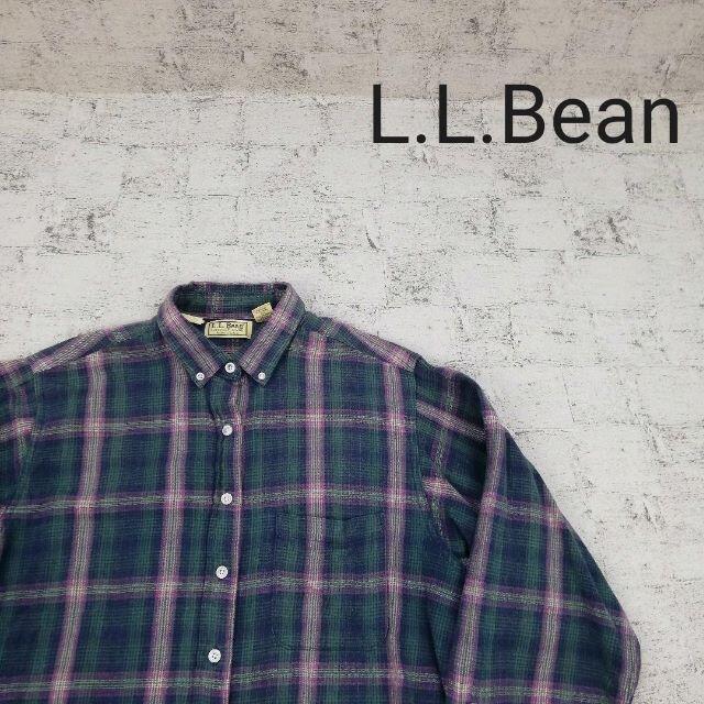 L.L.Bean(エルエルビーン)のL.L.Bean エルエルビーン チェックシャツ USA製 レディースのトップス(シャツ/ブラウス(長袖/七分))の商品写真