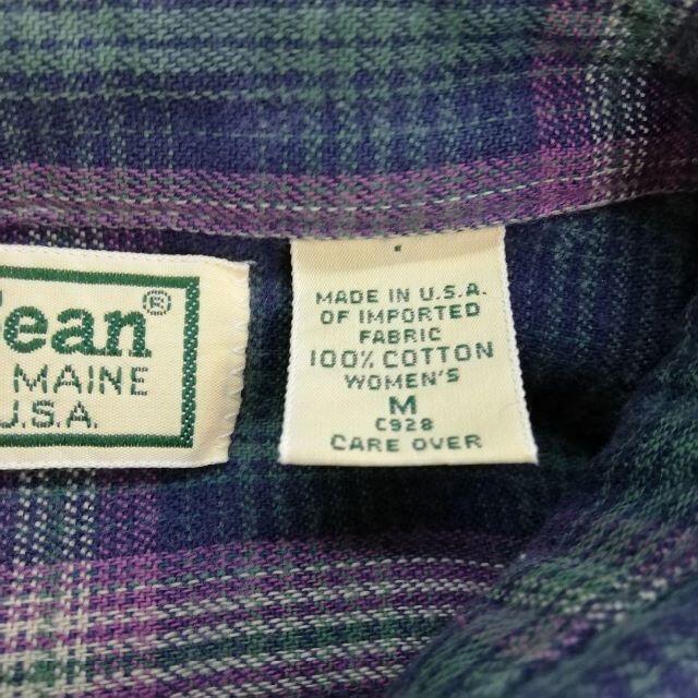 L.L.Bean(エルエルビーン)のL.L.Bean エルエルビーン チェックシャツ USA製 レディースのトップス(シャツ/ブラウス(長袖/七分))の商品写真