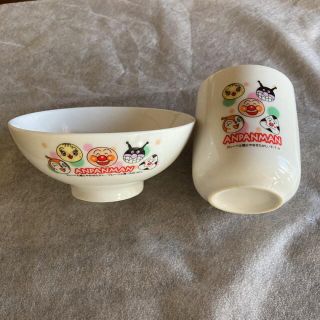 アンパンマン(アンパンマン)のアンパンマンお茶碗＆湯呑み2点セット!!(食器)