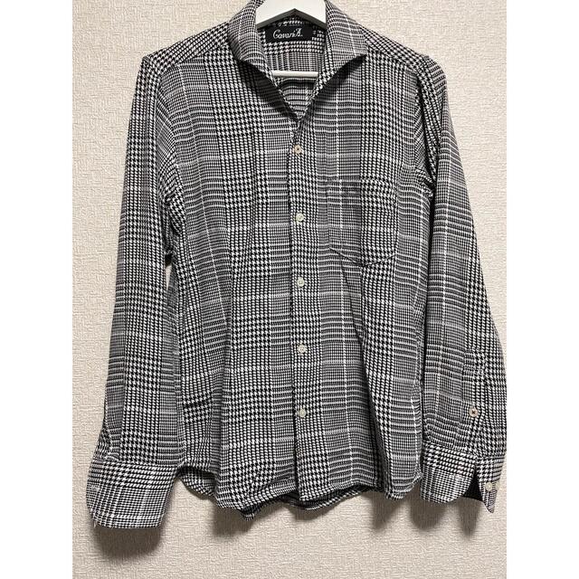 bitter store cavariA 千鳥柄シャツ レディースのトップス(シャツ/ブラウス(長袖/七分))の商品写真