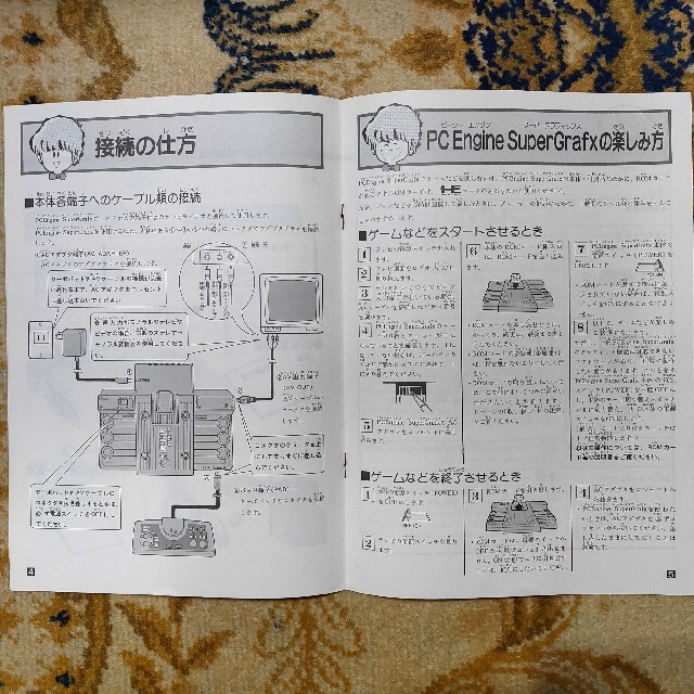 NEC(エヌイーシー)のPCエンジン スーパーグラフィックス の 取扱説明書 エンタメ/ホビーのゲームソフト/ゲーム機本体(家庭用ゲーム機本体)の商品写真