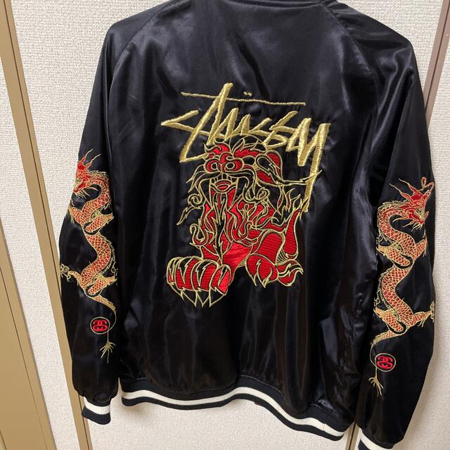 爆買い在庫】 STUSSY STUSSY春色スカジャンの通販 by ひでみん's shop｜ステューシーならラクマ